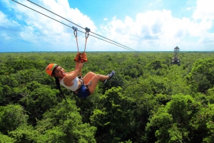 From Playa del Carmen/Tulum: Maya Adrenaline Park Tour
