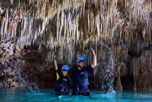 Riviera Maya: Río Secreto, Rappel, Bike, and Zipline Tour