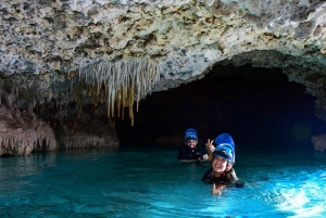 Riviera Maya: Río Secreto, Rappel, Bike, and Zipline Tour