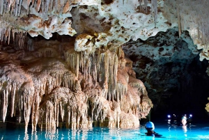 Riviera Maya: Río Secreto, Rappel, Bike, and Zipline Tour