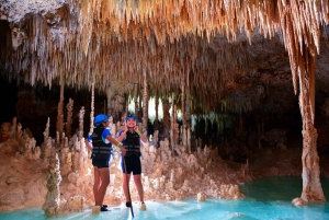 Riviera Maya: Río Secreto, Rappel, Bike, and Zipline Tour