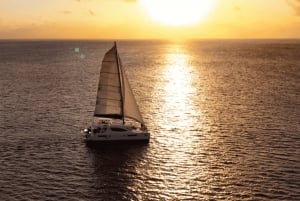 Sailing at sunset in Cancun