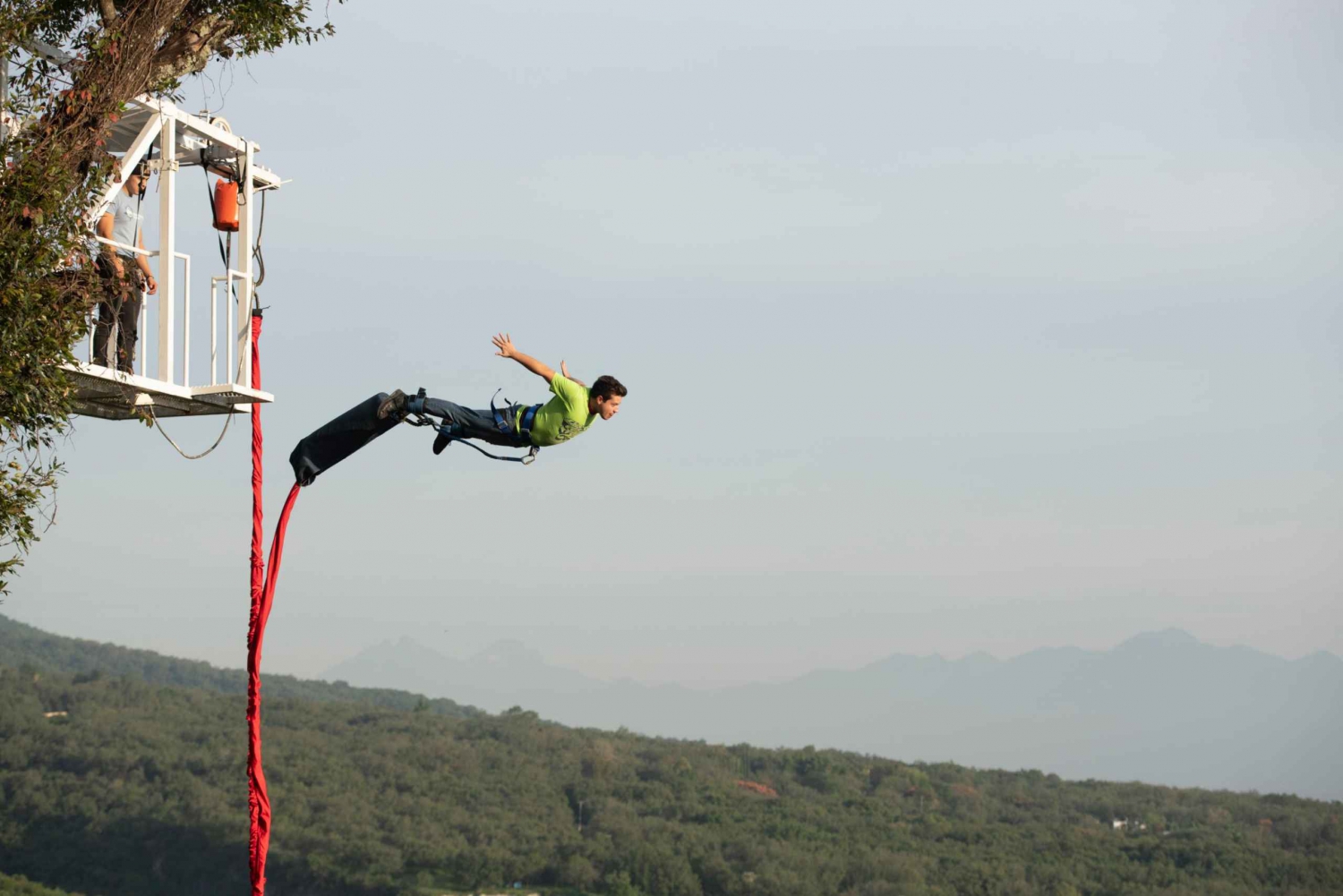 Santiago: Bungee Jumping at Cola de Caballo Park