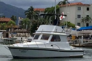 Sport fishing on board a luxury yacht in puerto vallarta