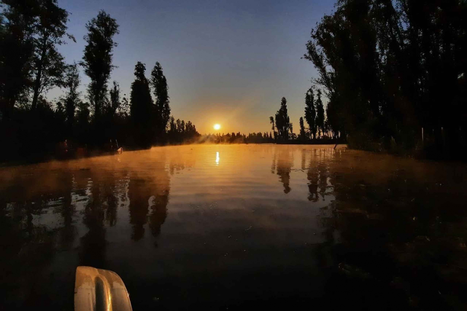 Amanecer en Xochimilco