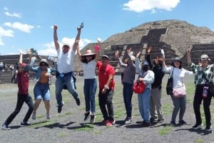 Teotihuacan and Basilica of Guadalupe with mezcal