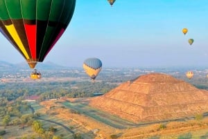 Teotihuacan: Vuelo en Globo Aerostático Globos del Cielo