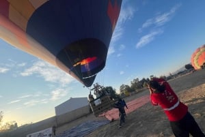 Teotihuacan vuelo en globo+servicio de recogida de CDMX+desayuno