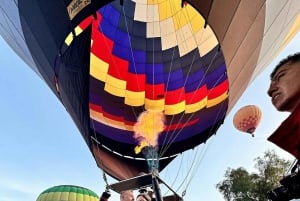 Teotihuacan vuelo en globo+servicio de recogida de CDMX+desayuno