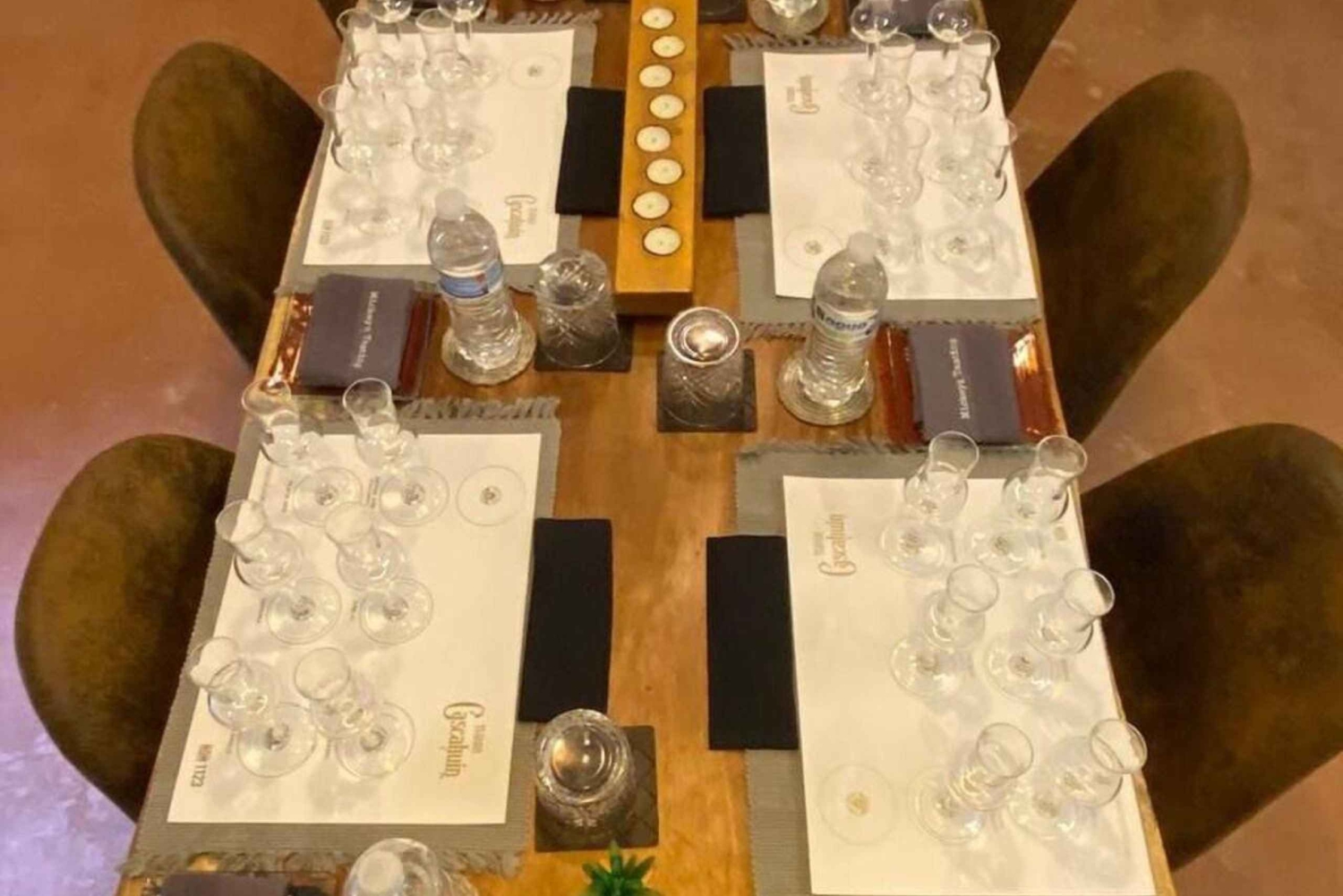 Tequila and Mezcal tasting in an educational tasting room