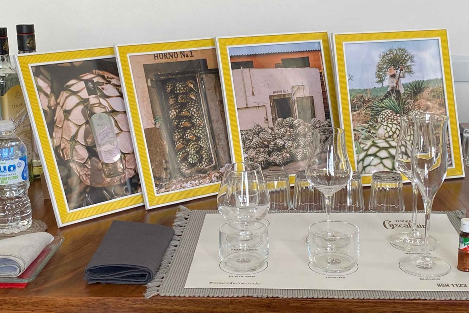 Tequila and Mezcal tasting in an educational tasting room