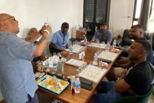 Tequila and Mezcal tasting in an educational tasting room