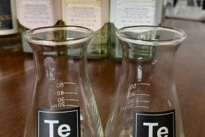 Tequila and Mezcal tasting in an educational tasting room