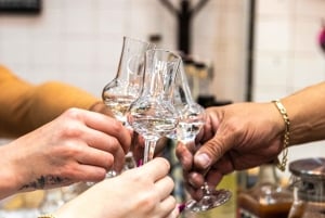 Tequila and Mezcal tasting in an educational tasting room