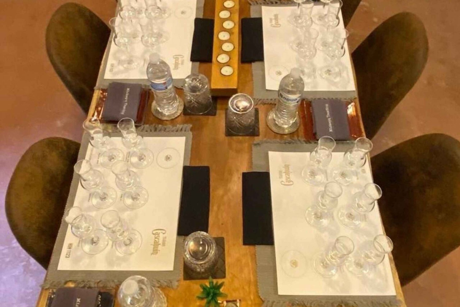 Tequila and Mezcal tasting in an educational tasting room