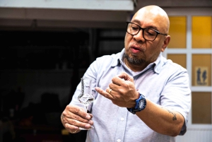 Tequila and Mezcal tasting in an educational tasting room