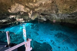 Tulum: 2 cenote dives, cenote Dos Ojos.