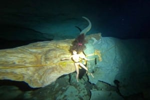 Tulum: 2 cenote dives, cenote Dos Ojos.