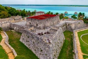 Tulum: Bacalar Lagoon Experience! Boat Ride and Cenote Azul