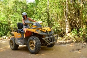 Tulum: Can-Am 450 ATV, tirolinas y cenote subterráneo