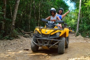 Tulum: Can-Am 450 ATV, tirolinas y cenote subterráneo