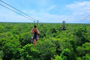 Tulum: Can-Am 450 ATV, tirolinas y cenote subterráneo