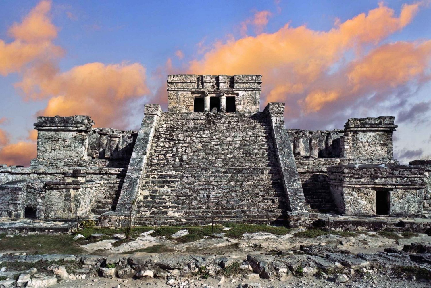 Tulum Castle, Ancient Temples Tour and Sailing Experience