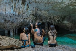 From Riviera Maya: 3 Cenotes Adventure Tour with Lunch