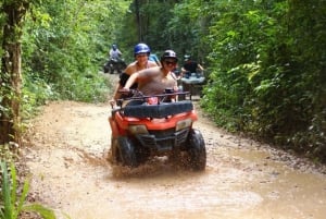 Tulum: ATVs COMPARTIDOS, Rappel, Tirolinas, Cenote con comida