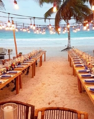 Romantic evening at Playa Paraiso Beach Club