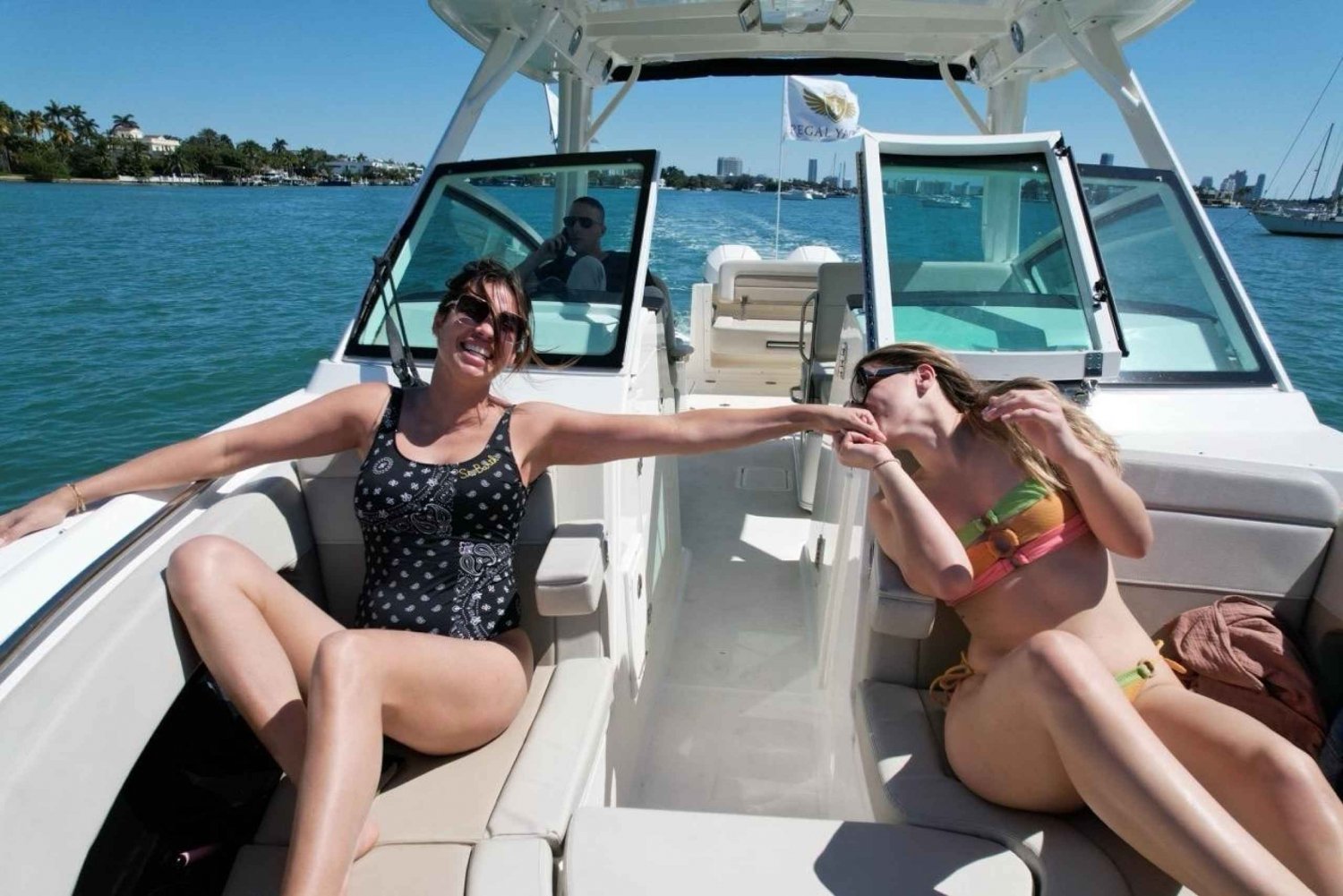 #1 Private Boat Tour and 1 Hour Free Jet Ski Rental in Miami