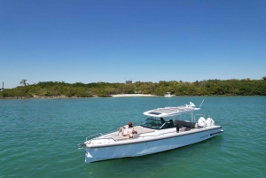 #1 Private Boat Tour and 1 Hour Free Jet Ski Rental in Miami