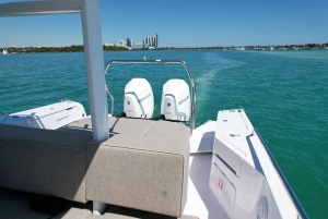 #1 Private Boat Tour and 1 Hour Free Jet Ski Rental in Miami