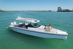 #1 Private Boat Tour and 1 Hour Free Jet Ski Rental in Miami