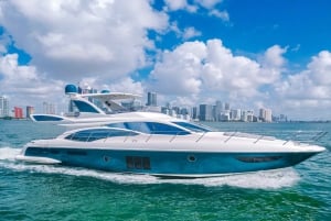 70ft Azimut available in Miami for up to 13 people.