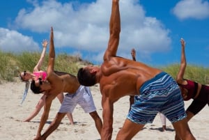 Yoga en la playa de South Beach