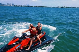 Aluguer de Jet Ski em Biscayne Bay e passeio de barco gratuito