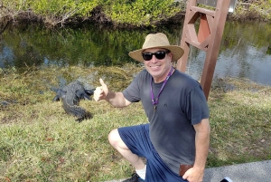 Excursion en canot pneumatique et en tramway dans les Everglades