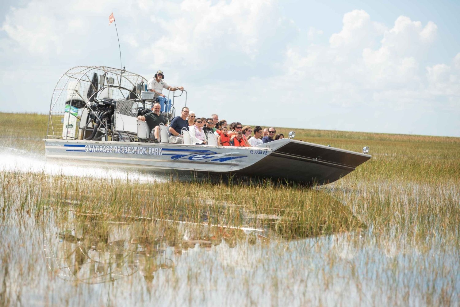 Everglades: Dagstur i sumpbåd i Sawgrass Park og udstilling