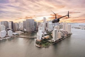 Miami: Private helicopter tour in French