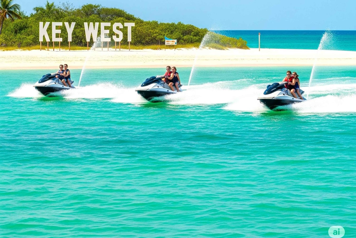 From Miami: Jet Ski & Leisure Day Trip in Key West