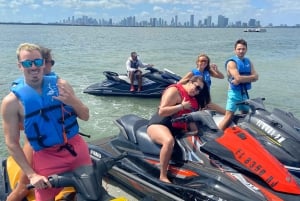 Miami: Avventura guidata in moto d'acqua nella Baia di Biscayne e a Miami Beach