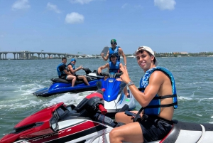 Miami: Avventura guidata in moto d'acqua nella Baia di Biscayne e a Miami Beach