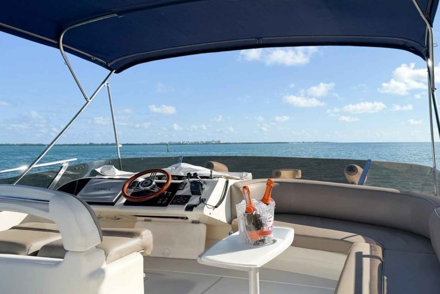 Luxury Private Boat 60 ft + 2 Jet Skis to Miami Islands
