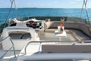 Luxury Private Boat 60 ft + 2 Jet Skis to Miami Islands