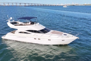 Luxury Private Boat 60 ft + 2 Jet Skis to Miami Islands