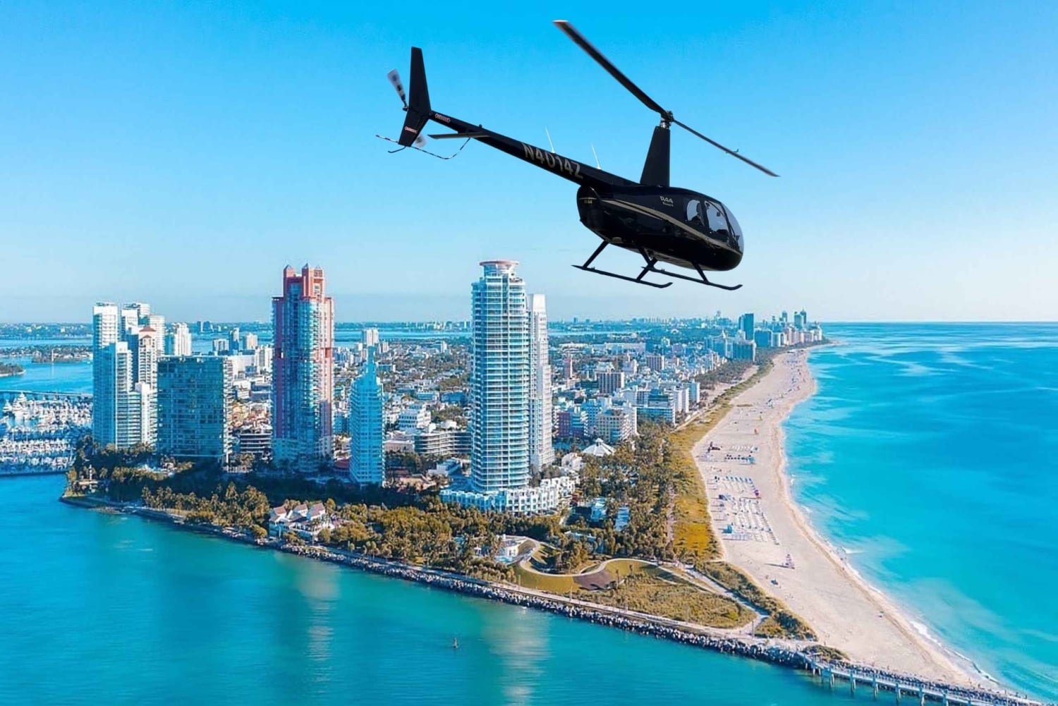 Miami : une heure de vol en hélicoptère premium