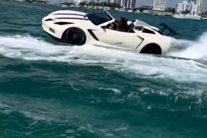 Miami Beach: 1 Hour Jetcar Rentals & 30min Celeb Boat Tour