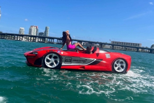 Miami Beach: 1 Hour Jetcar Rentals & 30min Celeb Boat Tour