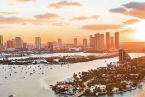 Miami Beach: Tour privado de 30 minutos en helicóptero de lujo al atardecer